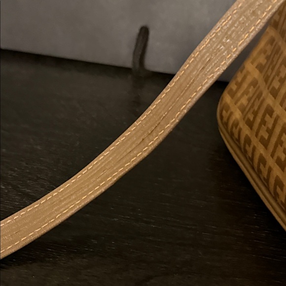 Fendi Zucchino FF Monogram Clutch Crossbody Bag Vintage Zucca Coated Canvas - Picture 5 of 15